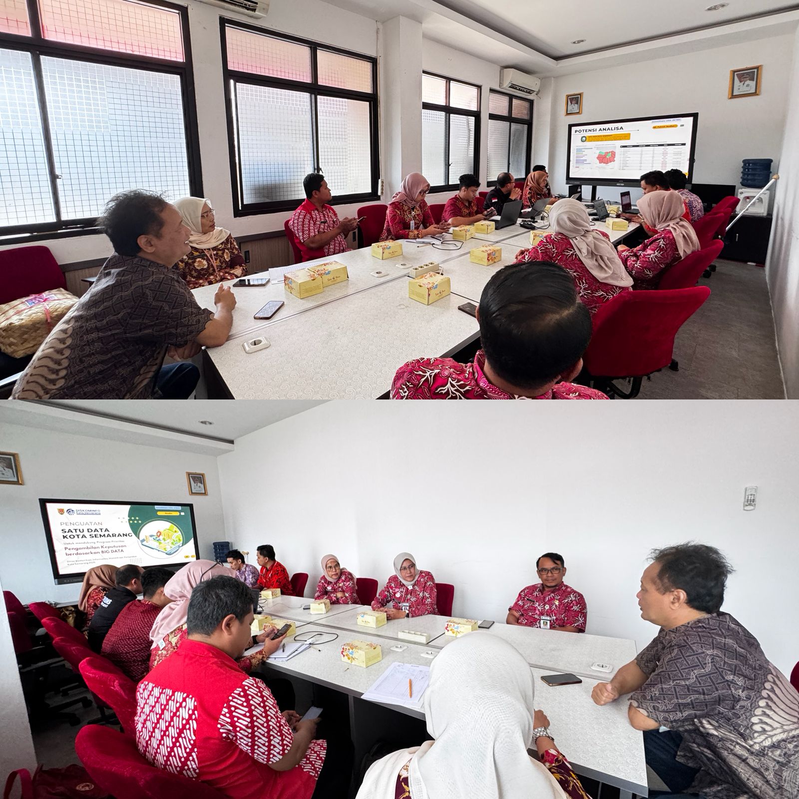 Diskominfo Kota Semarang Terima Kunjungan Kaji Banding Pemanfaatan Dashboard Executive dan Big Data Analisis